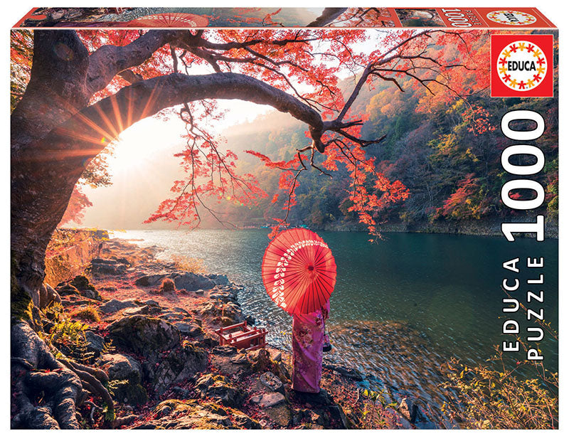 Educa  1000 Piece Puzzle- SUNRISE IN KATSURA RIVER, JAPAN