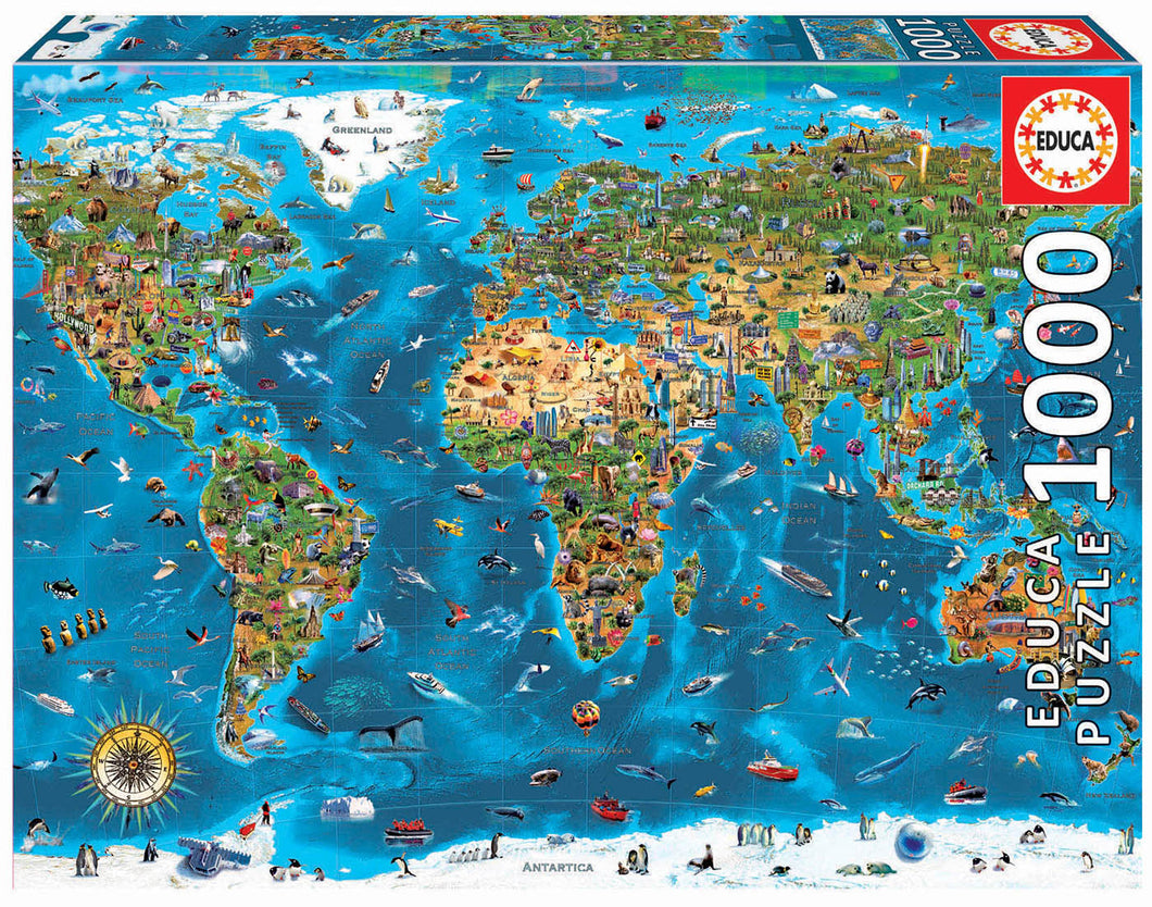 Educa 1000 Piece Puzzle- Wonders Of The World