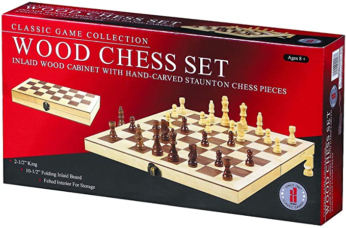 Classic Game Collection Wooden Chess Board
