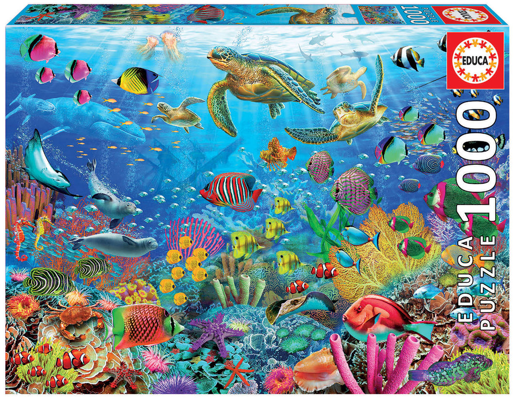 Educa 1000 Piece Puzzle- Tropical Fantasy Turtles