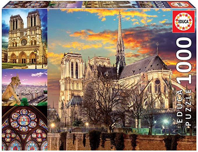 Educa 1000 Piece Puzzle- Notre-Dame Collage