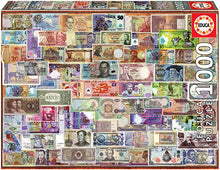 Load image into Gallery viewer, Educa 1000 Piece Puzzle- World Banknotes
