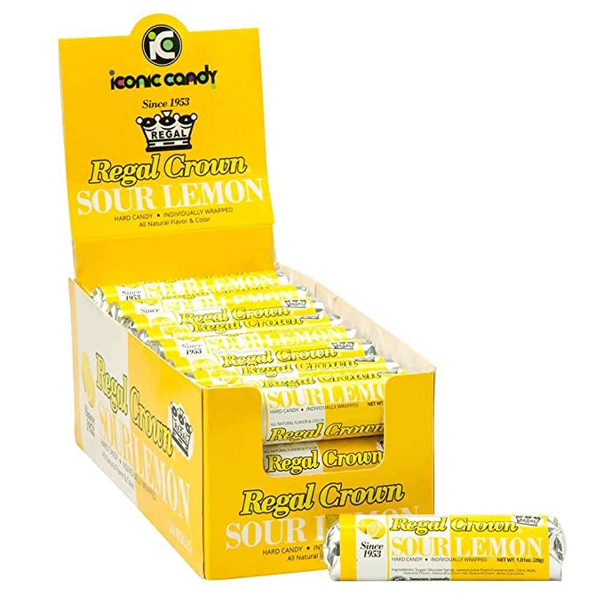 Regal Crown Sour Lemon Hard Candy Rolls