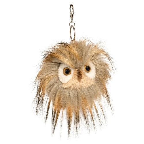 Douglas Fur Fuzzles Pom Clip-On - Owl