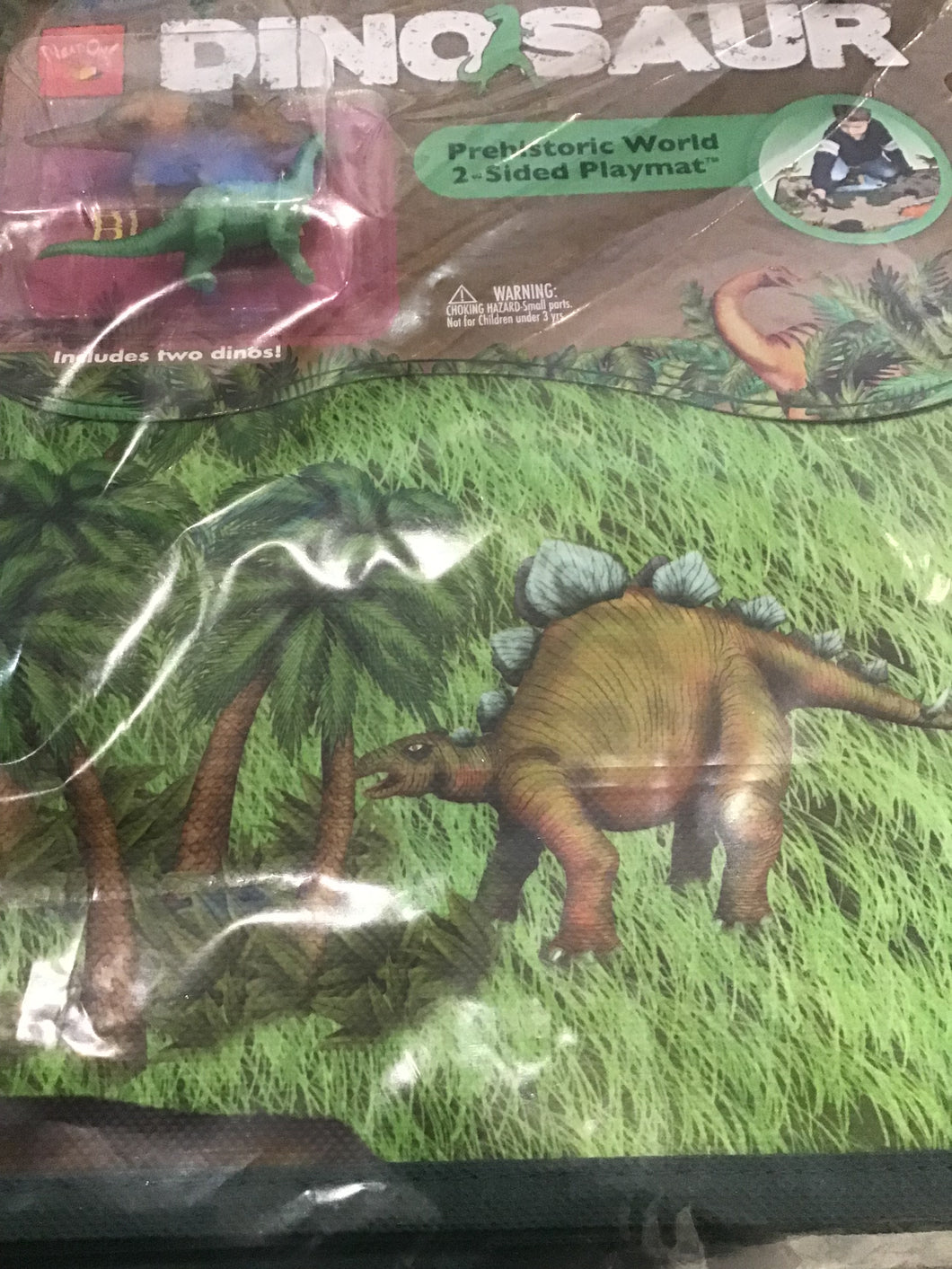 Dinosaur Prehistoric World 2-Sided Playmat