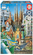 Load image into Gallery viewer, Educa 1000 Piece Puzzle- Gaudi Collage Miniature
