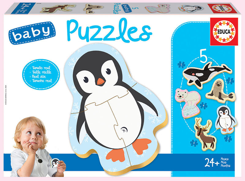 Educa BABY PUZZLES POLAR ANIMALS