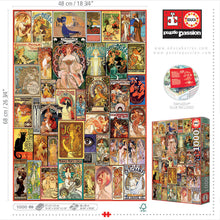 Load image into Gallery viewer, Educa 1000 Piece Puzzle- Art Nouveau Poster Collage

