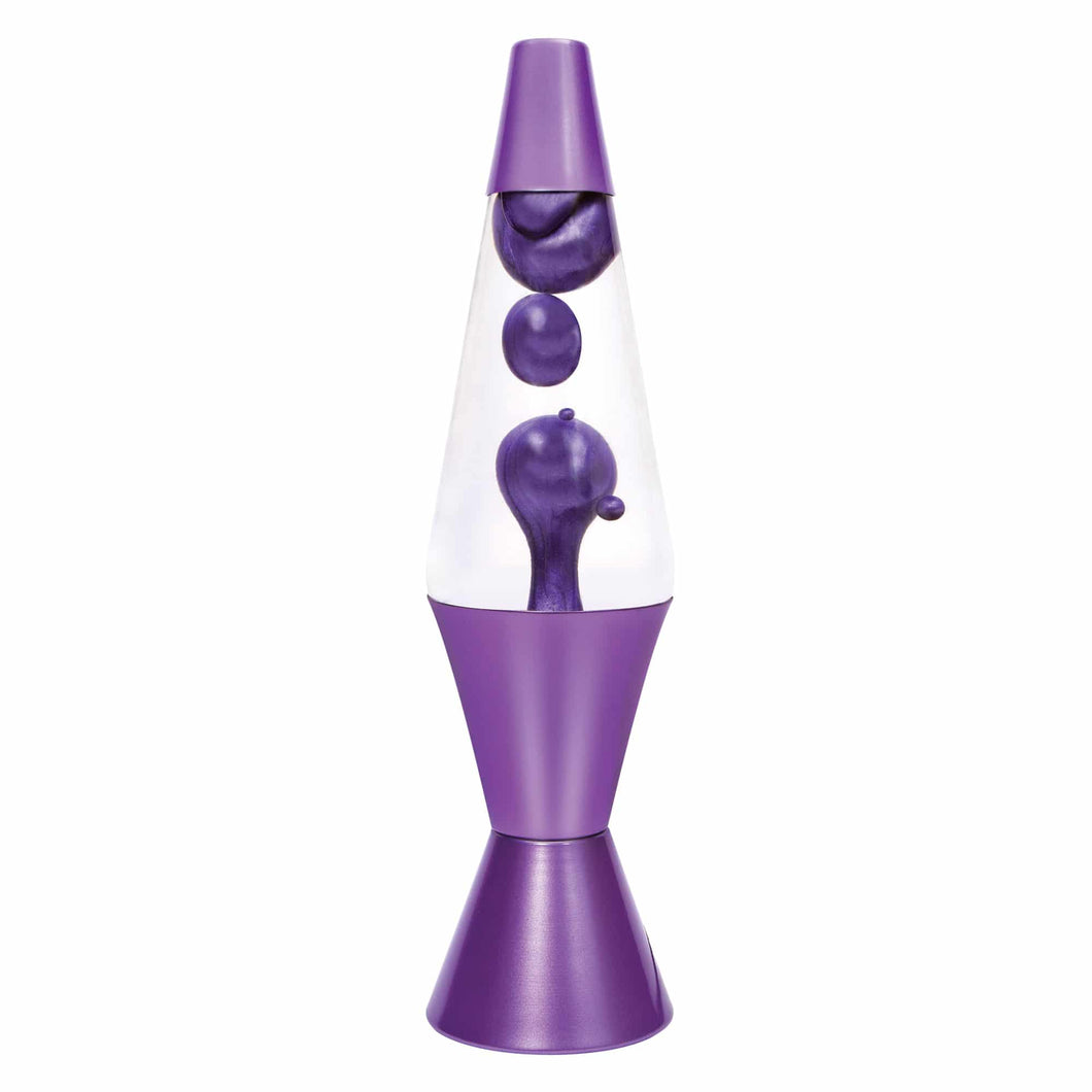 LAVA® LAMP METALLIC 14.5” – PURPLE/CLEAR/PURPLE 20120400US