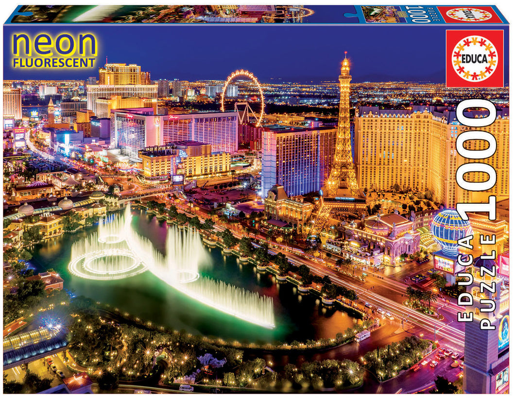 Educa 1000 Piece Puzzle- Las Vegas “Neon”