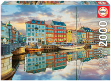 Load image into Gallery viewer, Educa 2000 Piece Puzzle- Sunset At Copenhagen Harbor
