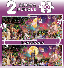 Load image into Gallery viewer, Educa 2×100 Piece Puzzle-  Fairy Triptych Puzzle
