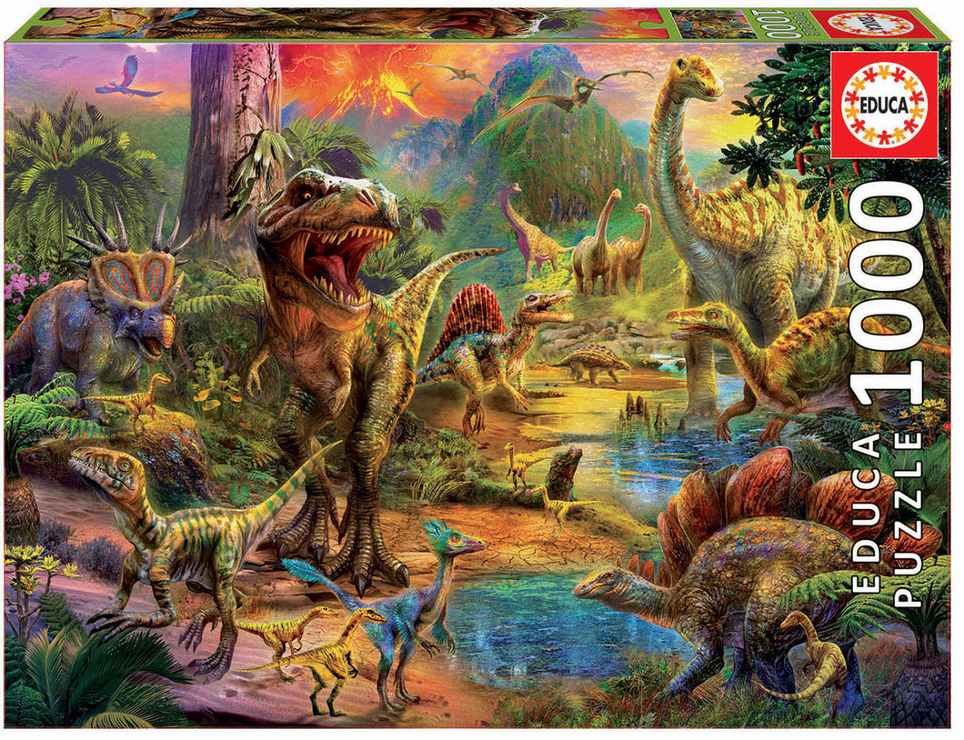 Educa 1000 Piece Puzzle- Land Of Dinosaur