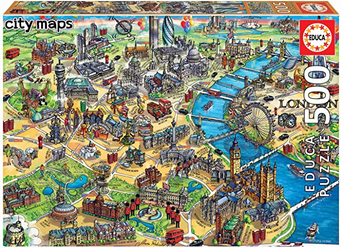 Educa- 500 Piece Puzzle- London City Map