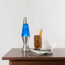 Load image into Gallery viewer, LAVA® LAMP 11.5” - WHITE/BLUE/SILVER
