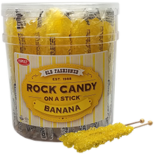 Load image into Gallery viewer, Espeez Rock Candy on a Stick Banana
