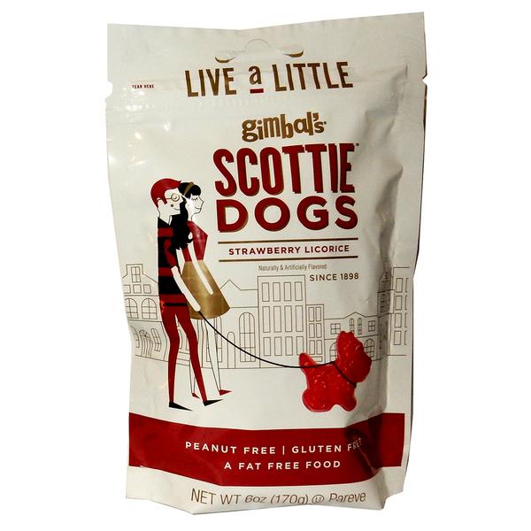 Gimbals Scottie Dogs Strawberry Licorice Bag