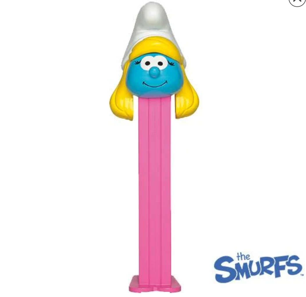 Pez Candy and Dispenser - Smurfs The Lost Village
