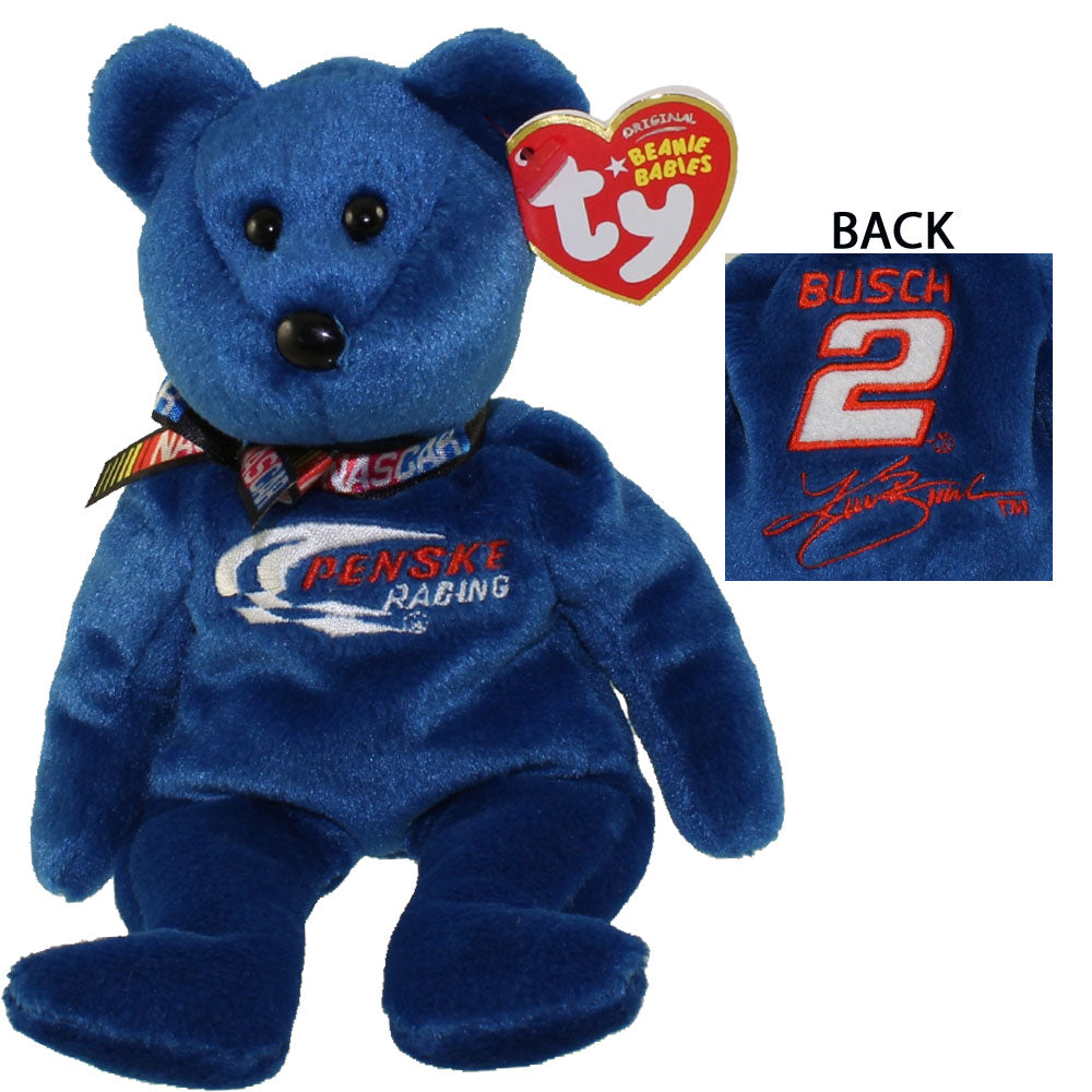 TY Beanie Babies - Kurt Busch the Nascar Bear